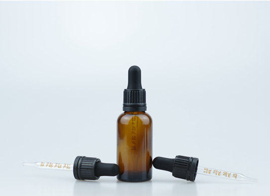30ml Amber Glass Bottle With 18-415 Small Head Tamper Evident Droper Cap