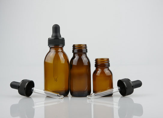 Amber Glass Syrup Fles met 28mm Tamper Evident Cap