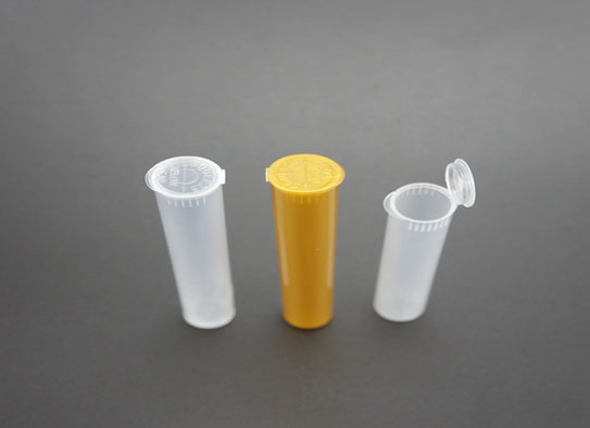 Plastic Pop Top Container Jar met squeeze Cap