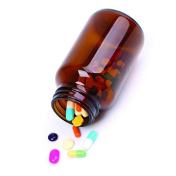 Amber Glass Pill Bottles